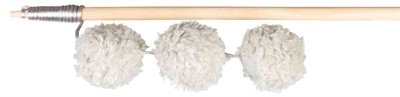 TRIXIE SPEELHENGEL BALLEN HOUT / PLUCHE MET CATNIP