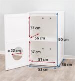 TRIXIE KATTENMAND HUIS XL WIT - Afbeelding 9