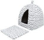 TRIXIE KATTENMAND IGLO MILA PLUCHE WIT / GRIJS - Afbeelding 5