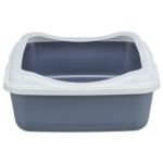 TRIXIE KATTENBAK CLASSIC MET RAND PAARS / WIT - Afbeelding 2