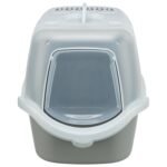 TRIXIE KATTENBAK VICO OPEN TOP MET KAP LICHTGRIJS / WIT - Afbeelding 2