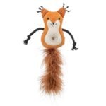 TRIXIE EEKHOORN PLUCHE MET VEERSTAART MET CATNIP