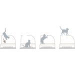 IMAC KATTENBAK FRIDA MET LADE LICHTBLAUW - Afbeelding 7