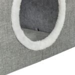 TRIXIE KATTENMAND / KATTENHUIS NORA SOFT 2 VERDRIEPINGEN LICHTGRIJS - Afbeelding 5