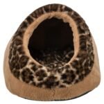 TRIXIE KATTENMAND IGLO LEO  SOFT PLUCHE BRUIN / PANTERPRINT - Afbeelding 3